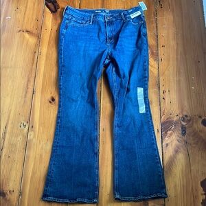 Old Navy Blue Flare Wide Leg Jeans